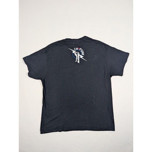 WWE CM Punk T-Shirt XL Adult Black Best In The World Official Authentic Wrestlin - Picture 3 of 6